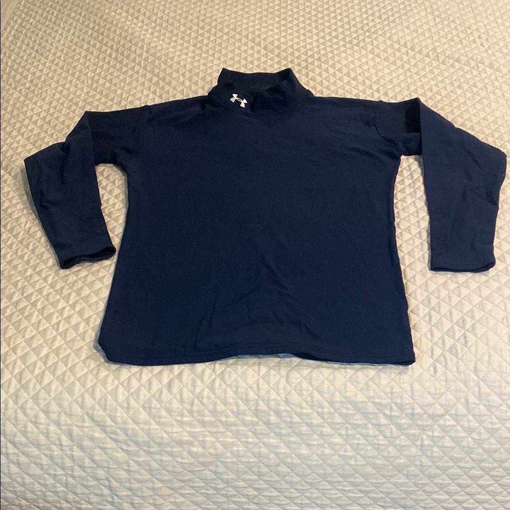 Under Armour Blue High Collar Top
